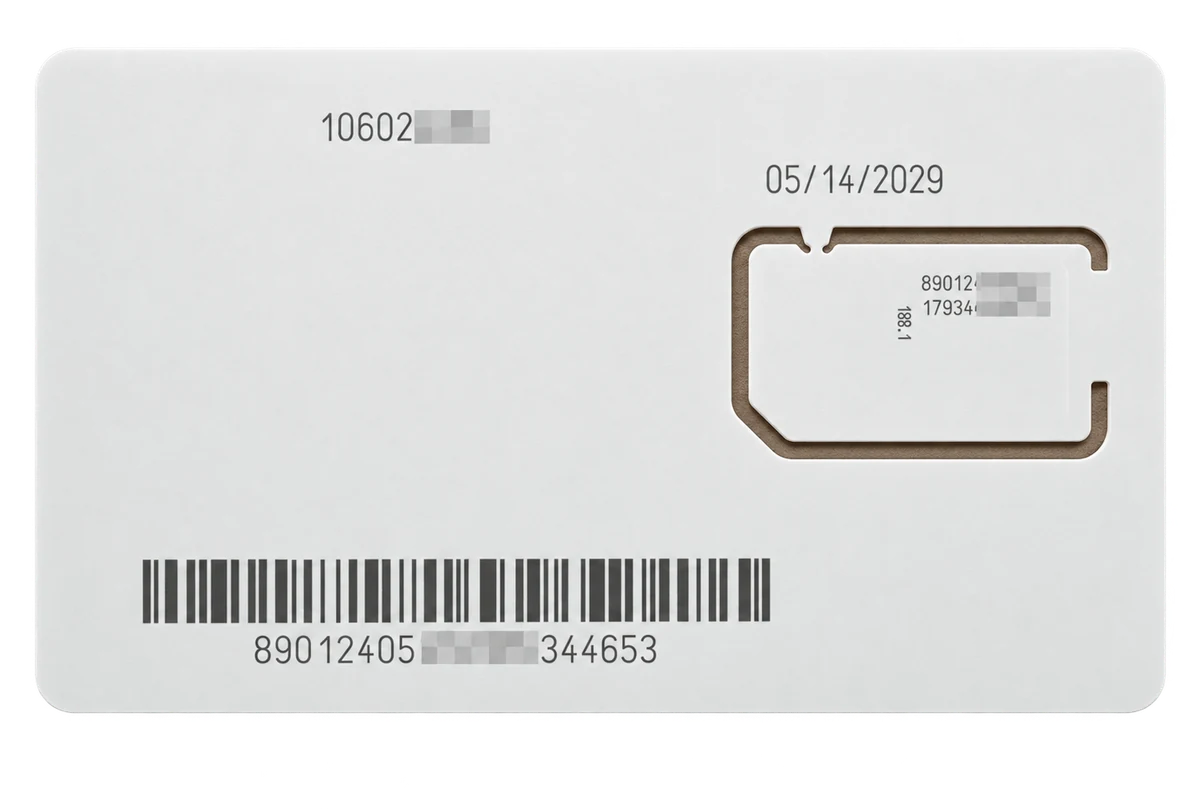 ENC 美国卡（T-Mobile）实体 SIM 卡，真实 +1 号码